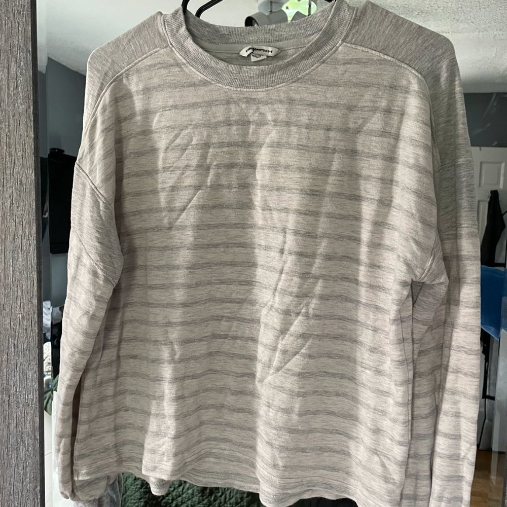 Heathered Oatmeal/Grey Lounge Shirt